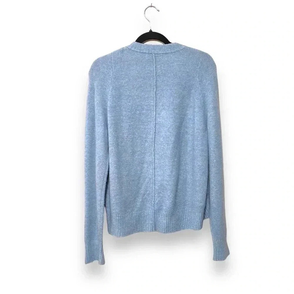 3.1 Phillip Lim Lofty Pullover Sweater Blue Alpaca Pearl Cuffs Size Small - Picture 4 of 7